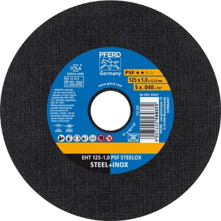 PFERD Inox Cutting Disc 125x1.0mm 25Pk