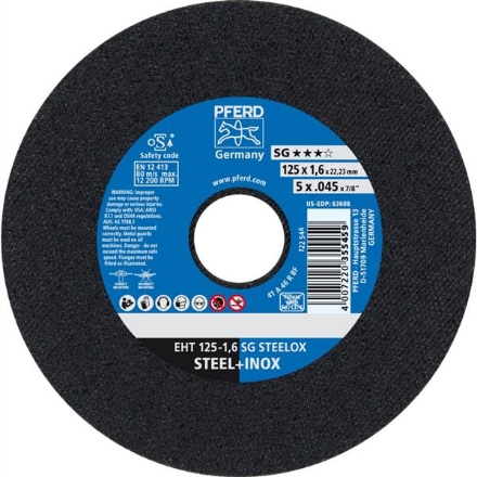PFERD Inox Cutting Disc 125x1.6mm 25Pk
