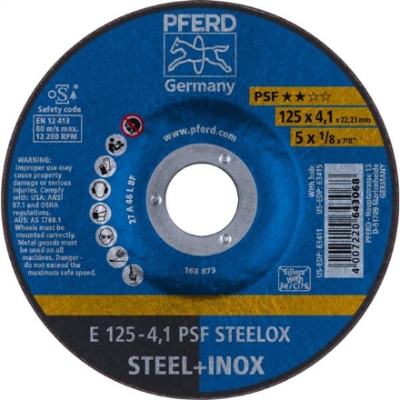 PFERD Inox Cutting Disc 125x4.1mm 10Pk