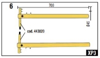 Telwin 803102 Spot Welding XP3 Straight Arm Set 700mm