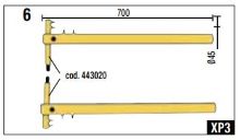 Telwin 803102 Spot Welding XP3 Straight Arm Set 700mm