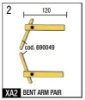 Telwin 803150 Spot Welding XA2 Bent Arm Set 120mm