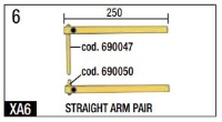 Telwin 803152 Spot Welding XA6 Straight Arm Set 250mm