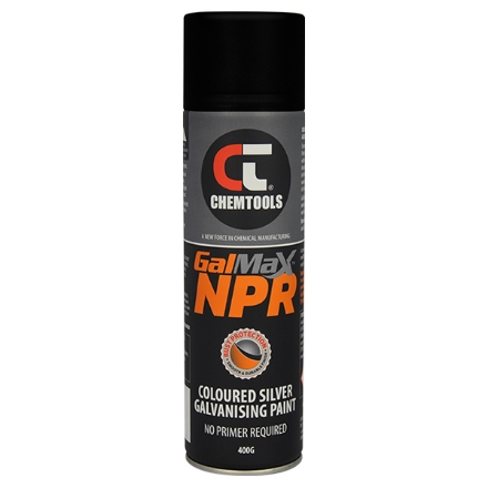 Chemtools Galmax™ NPR Gloss Black Galv Paint Aerosol 400g