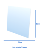 Strata Outside Lens 110x95mm 3Pk