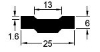 Promax 1G93-R Ceramic Weld Backing 11.1mm x 1.6mm 12M Box