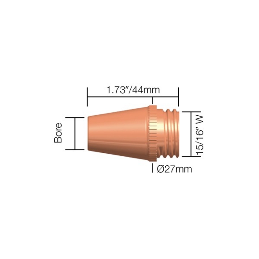 Tweco Style TW2 M22,23,24 Nozzles