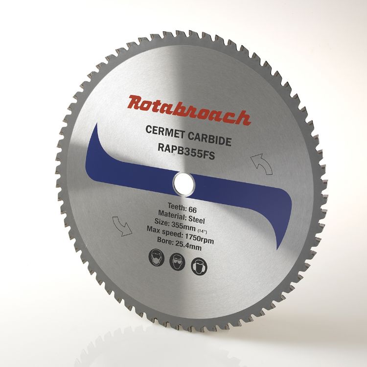 Rotabroach 355mm Cermet Carbide Dry Cutting Blades