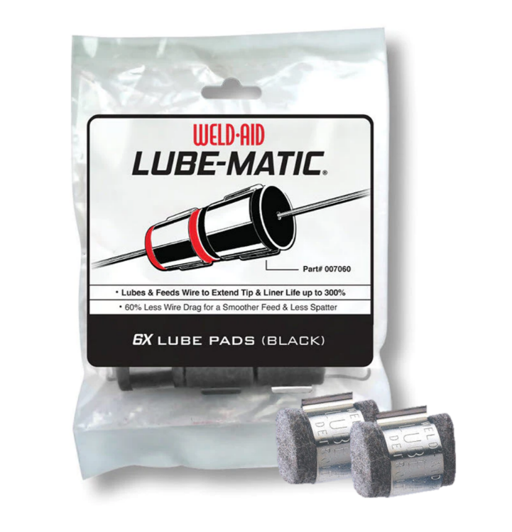 Weld-Aid Lube-Matic Black/Red Wire Cleaning Pads 6pk