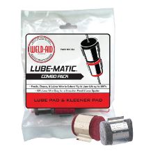 Weld-Aid Lube-Matic Black/Red Combo Wire Cleaning Pads 2pk
