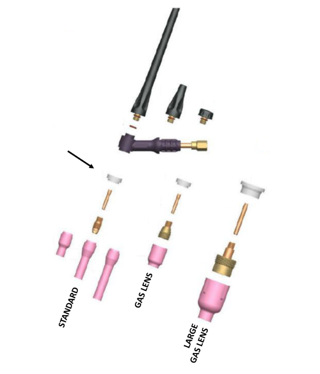 Strata WP9/WP20 Tig Torch Heat Shields