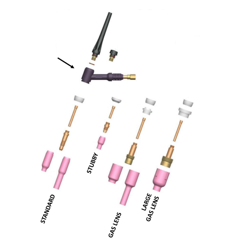 Strata WP18 Tig Torch Bodies