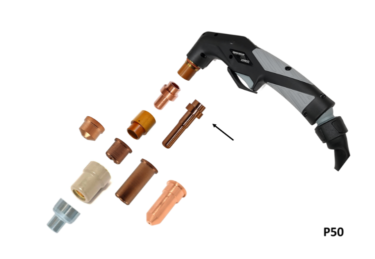 Cebora Style C1518 Plasma Torch Long Electrode