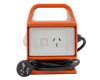 Portable 15A to 10A Mains Plug Adaptor with RCD