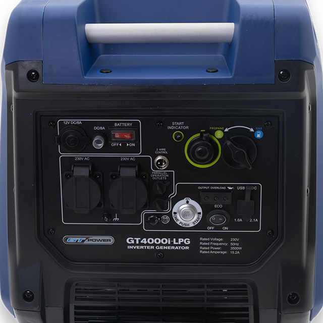 GT Power GT4000I LPG Electric Start Inverter Generator