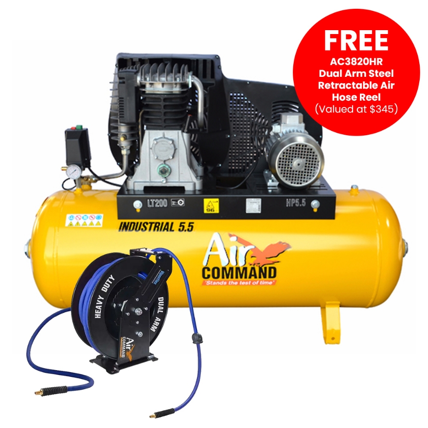 Air Command IND5.5 200L 5.5hp Compressor 