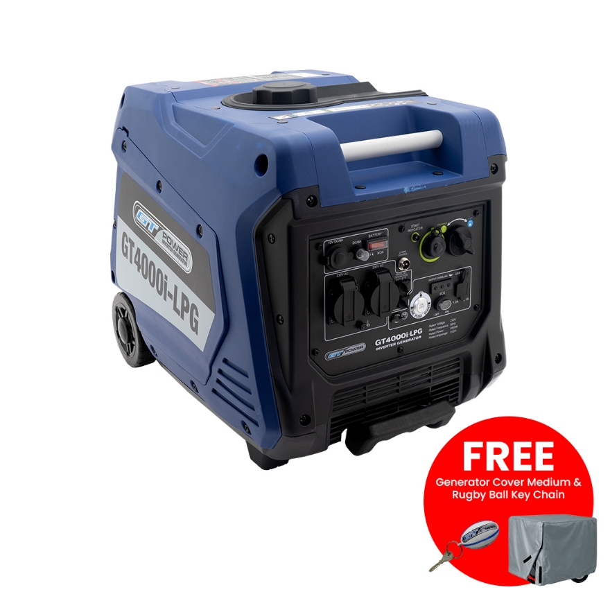 GT Power GT4000I LPG 4000W/5kVA Inverter Generator