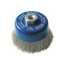 Fecin Crimped Wire Inox Cup Brush 60mmxM14