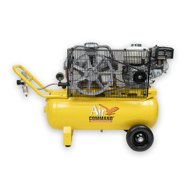 Air Command AC6.5P-H Mobile Petrol Compressor 70L Tank Honda GX200 Engine