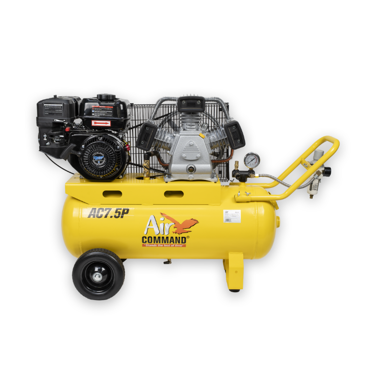 Air Command AC7.5P Mobile Petrol Compressor 70L Tank PDX230 Engine